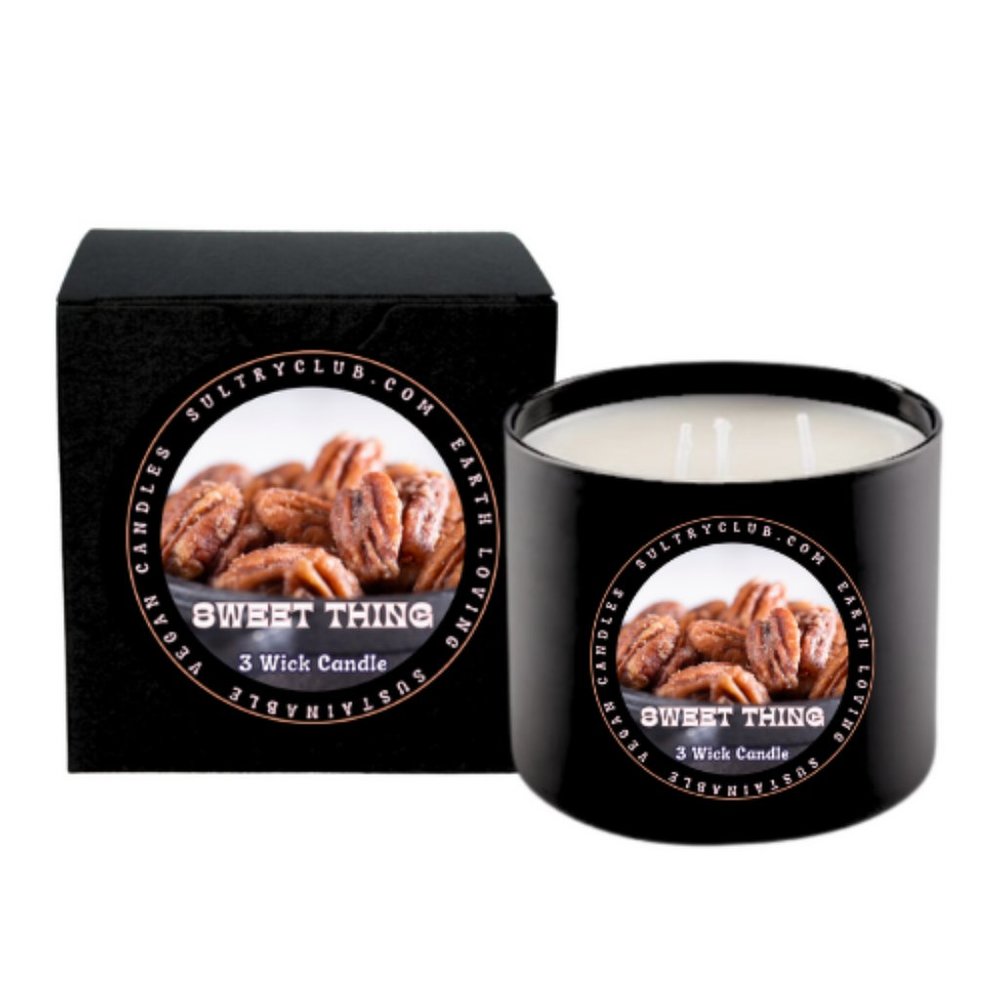 SWEET THING (Candied Pecans) 3 Wick Candle